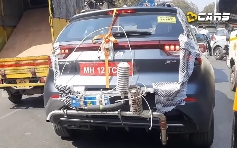 Kia sonet diesel automatic spotted testing not cng