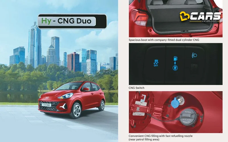 Hyundai grand i10 nios dual cng cylinder variants launched