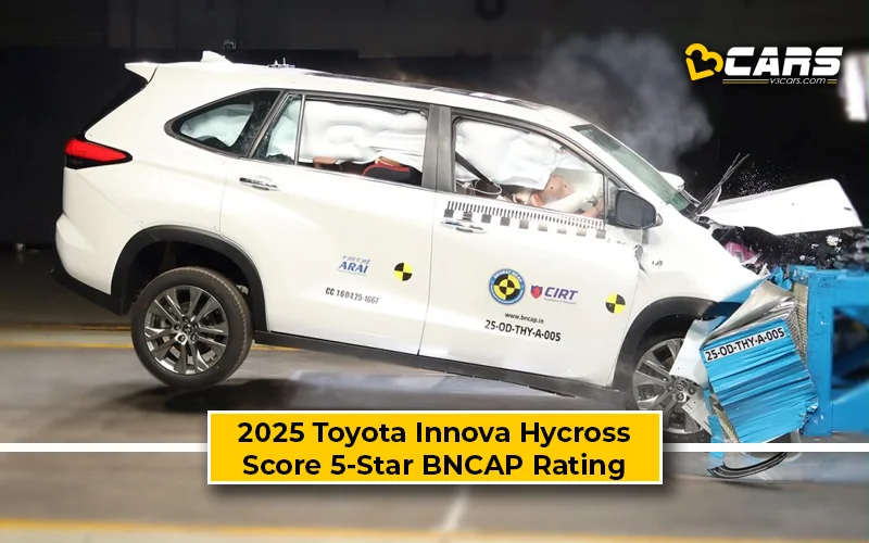 2025 Toyota Innova Hycross Scores 5-Star Bharat NCAP Rating