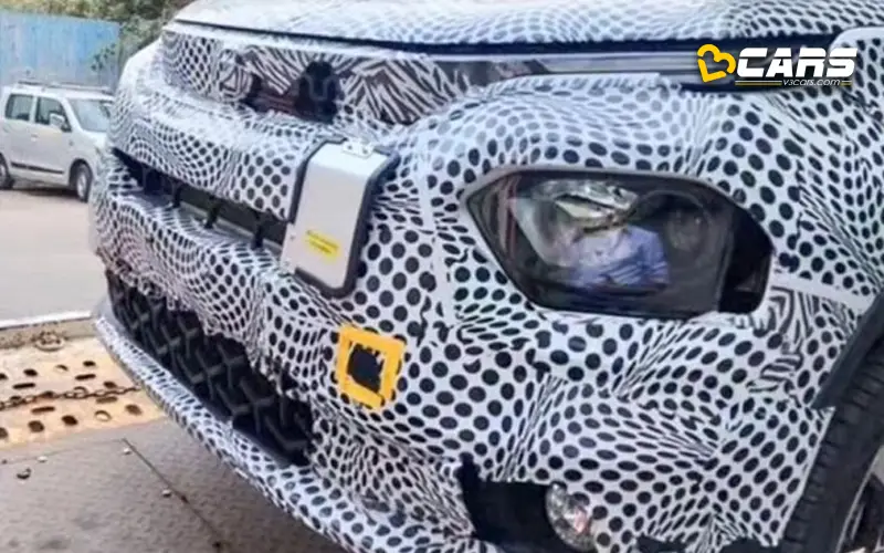 Tata punch ev spotted for the first time with rear disc brakes