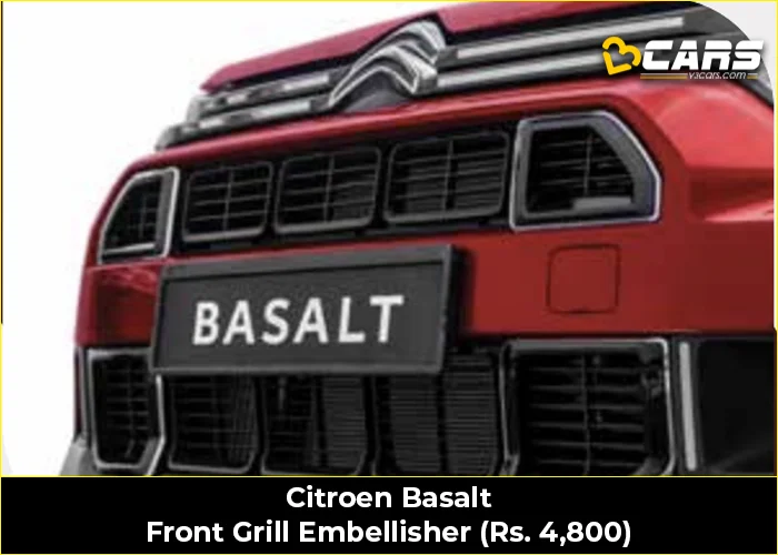 Citroen Basalt Front Grill Embellisher (Rs. 4,800)