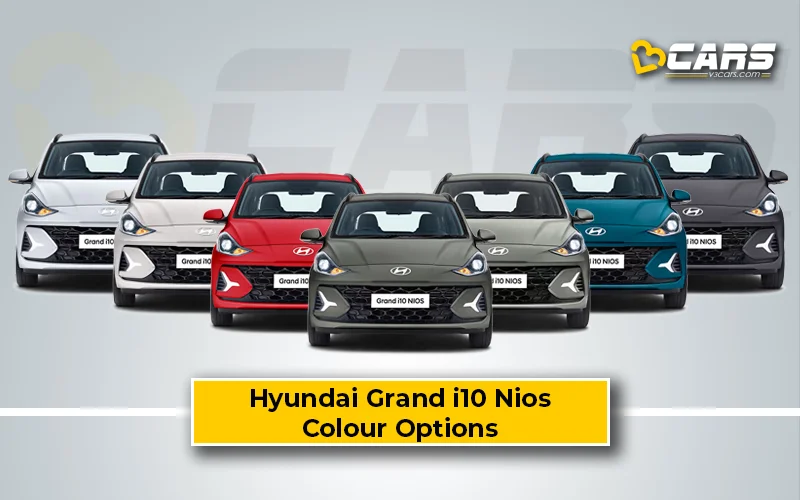 Hyundai Grand i10 Nios — All Exterior Colour Options (Variant-wise)