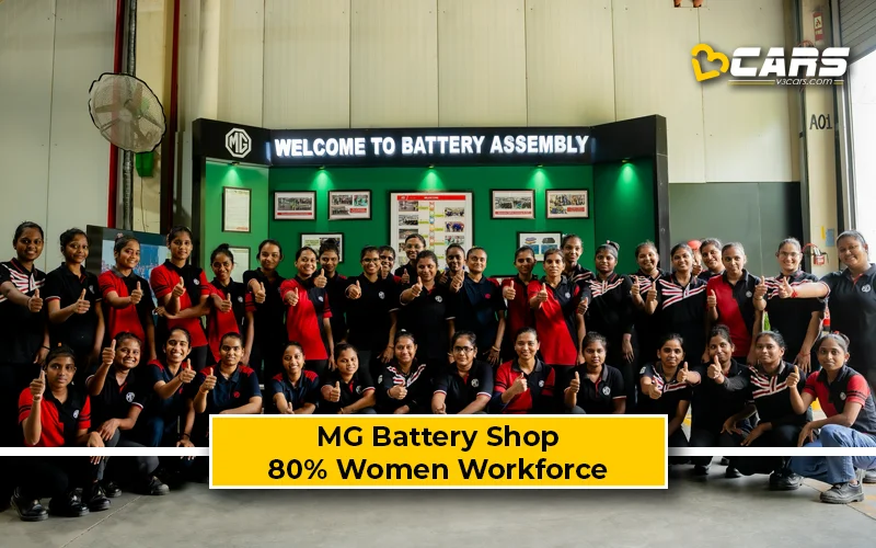 JSW MG Motor India Battery Shop Achieve 80% Women Workforce