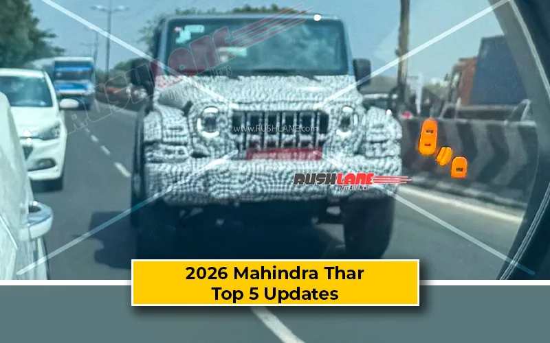 2026 Mahindra Thar Facelift:  Top 5 Expected Changes