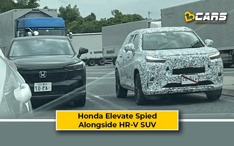 Honda Elevate Spotted Alongside HR-V In New Spy Shots
