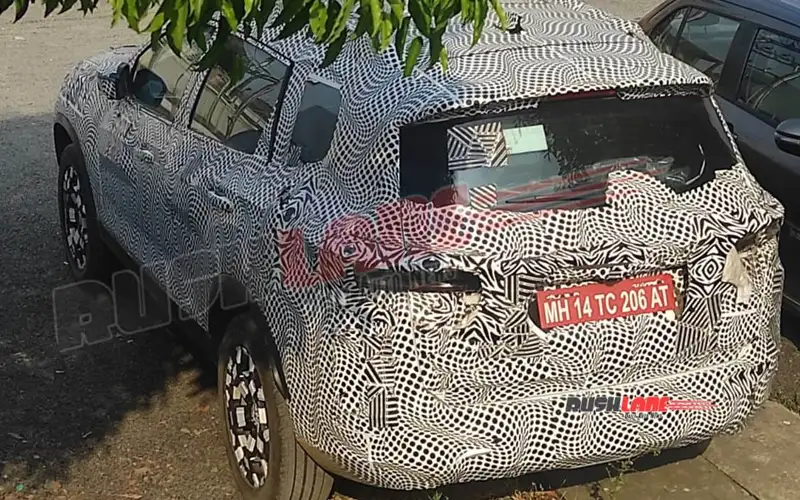 Tata safari facelift spied could be testing ev or turbo petrol powertrain