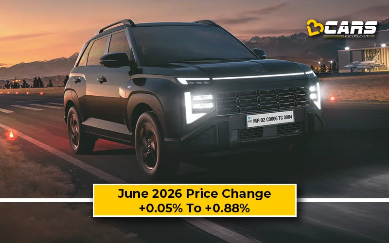 Hyundai Venue 2026 June Price Change — Hiked Up To Rs. 14k