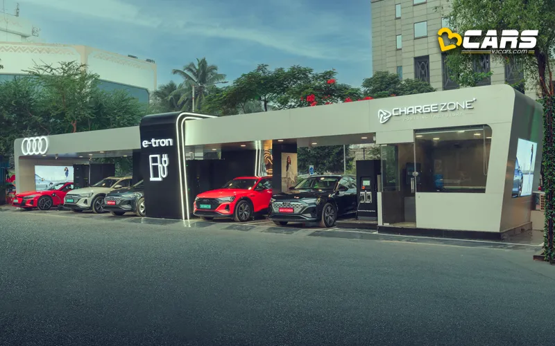 Audi unveiled india first ultra fast charging hub in mumbai