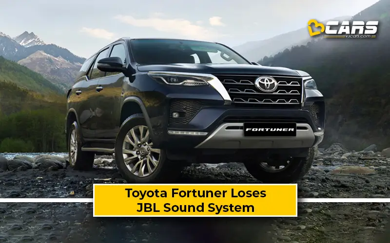 Toyota Fortuner And Legender Lose 11-Speaker JBL Sound System