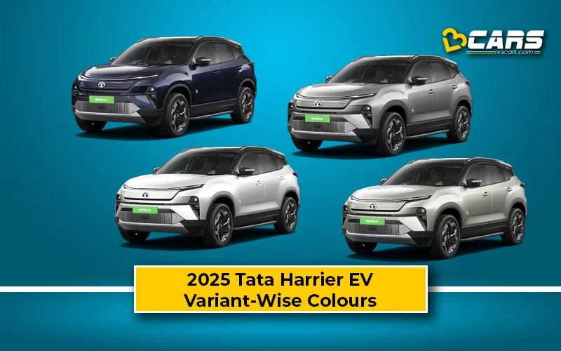 2025 Tata Harrier EV — All Exterior Colour Options (Variant-Wise)