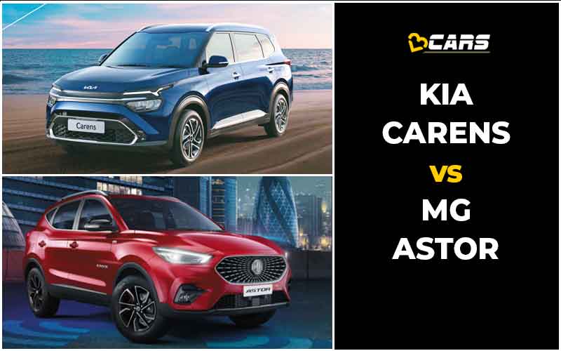 Kia Carens Vs MG Astor Price, Engine Specs, Dimensions Comparison
