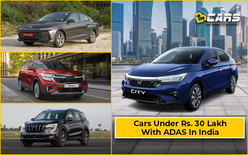 Cars With ADAS In India Under 30 Lakhs