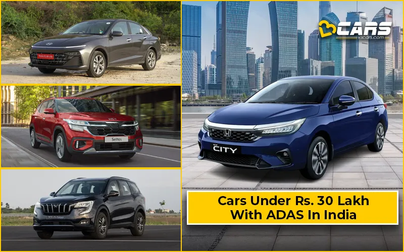 Cars With ADAS In India Under 30 Lakhs (2025 Updated List)
