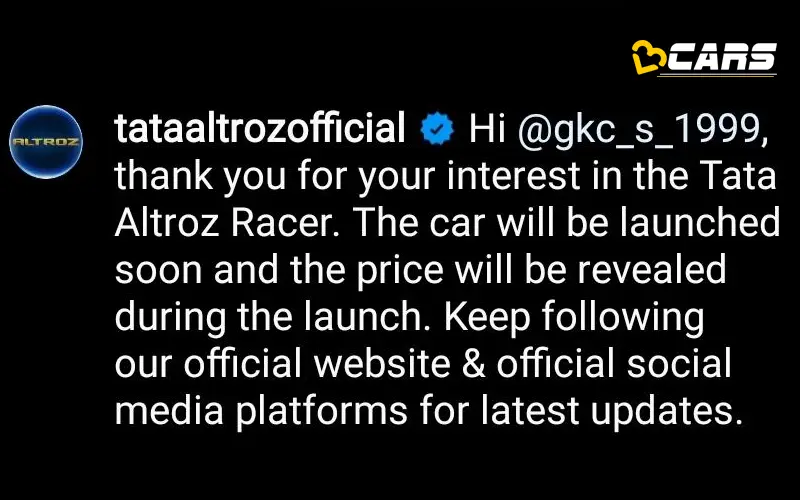 Tata altroz racer launch date opinion trust