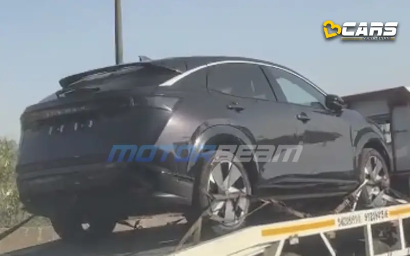 Nissan ariya electric crossover spied in india