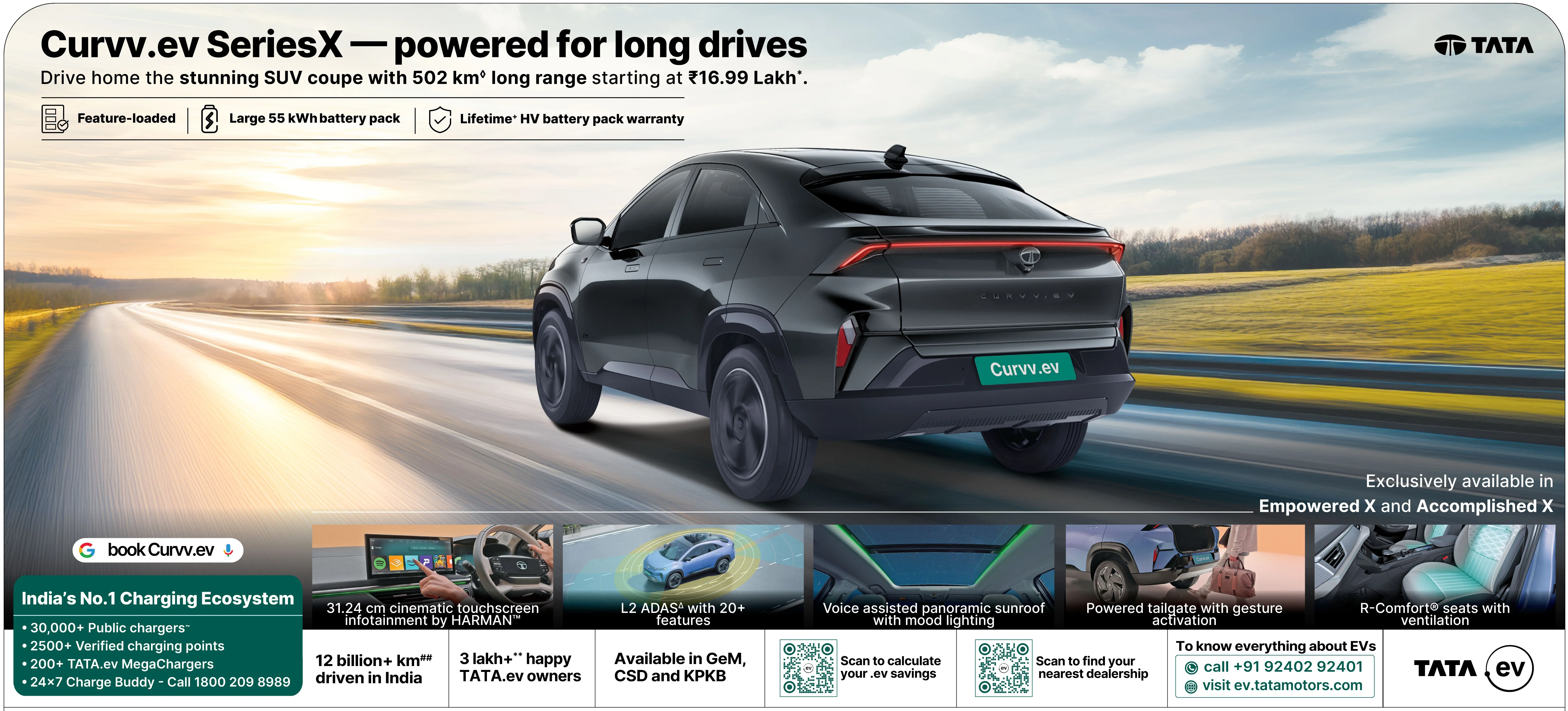 2026 Tata Curvv EV Series X 55kWh