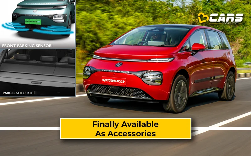MG Windsor Finally Gets Rear Parcel Tray & Front Parking Sensors Official Accessories