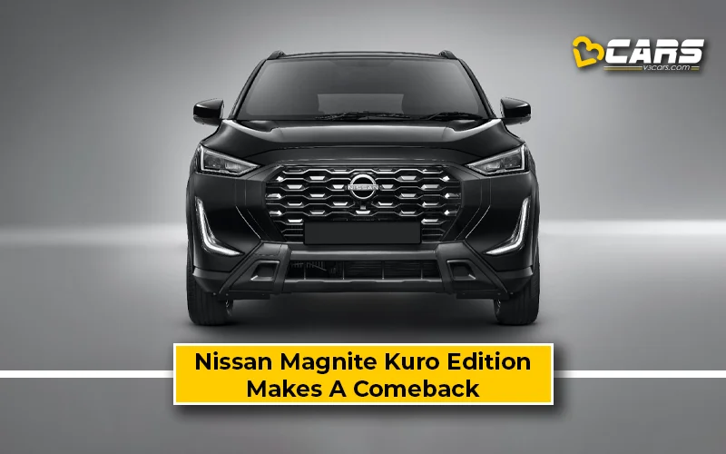 Nissan Magnite Kuro Edition Makes A Comeback; Launched At Rs. 8.30 Lakh