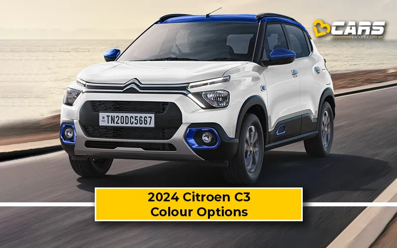 2024 Citroen C3 Colour Options — Variant-wise