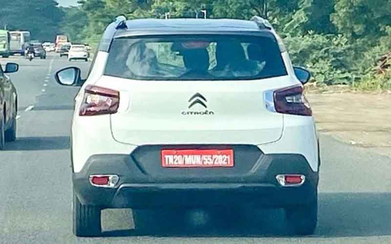 Citroen c3 spied undisguised on indian roads