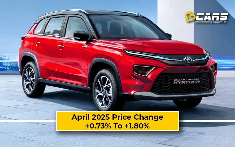 Toyota Hyryder 2025 Price Change