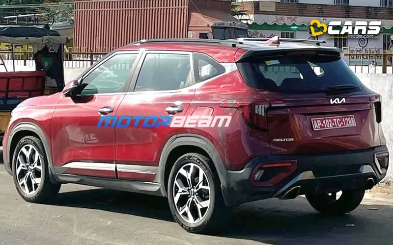 2023 kia seltos facelift spotted undisguised