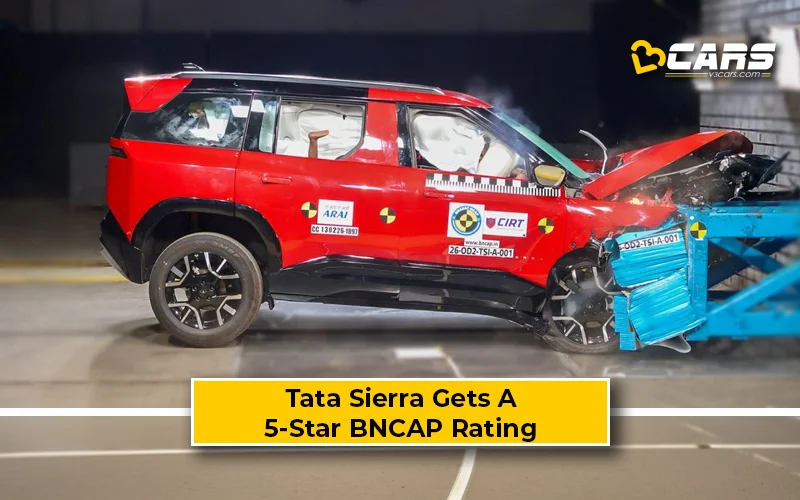 Tata Sierra Secures 5-Star BNCAP Rating
