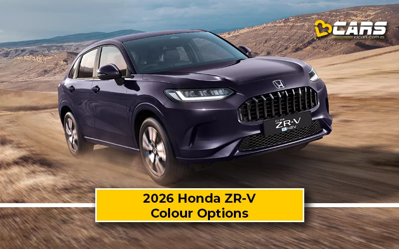 2026 Honda ZR-V Colour Options