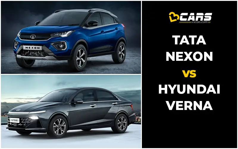 Tata Nexon Vs Hyundai Verna Price, Engine Specs & Dimensions Comparison
