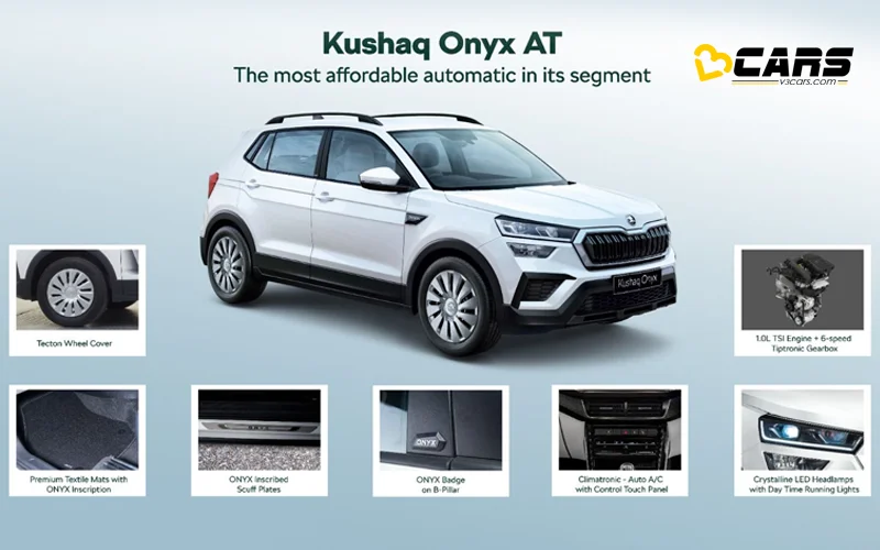 2024 skoda kushaq onyx automatic launched at 13 49 lakh