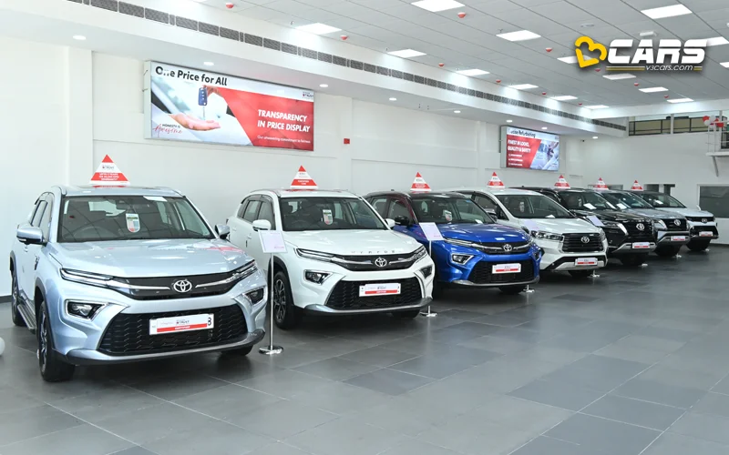 toyota company owned used car outlet opened in new delhi