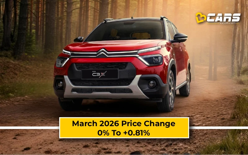 March 2026: Citroen C3 Price Change — Hiked By Up To 4k