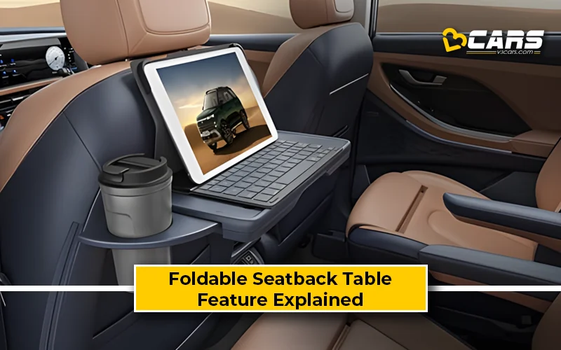 What Is Foldable Seatback Table — Feature, Working Explained