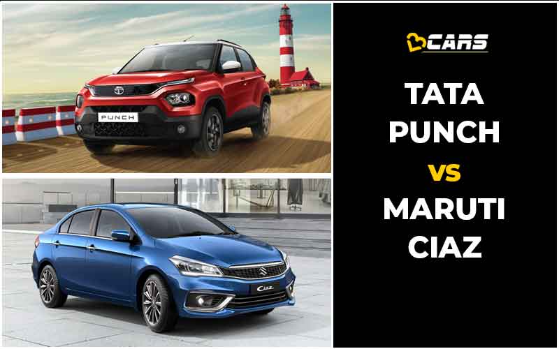 Tata Punch Vs Maruti Suzuki Ciaz