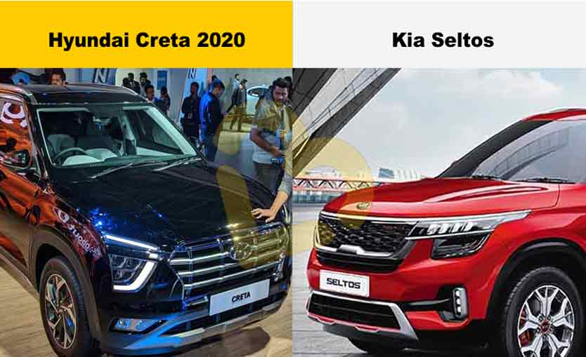 Hyundai Creta 2020 vs Kia Seltos dimensions