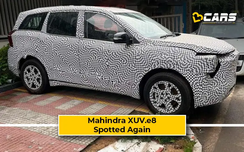 Mahindra XUV.e8 Electric SUV Spied Inside-Out