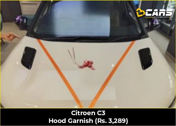 Citroen C3 Hood Garnish (Rs. 3,289)