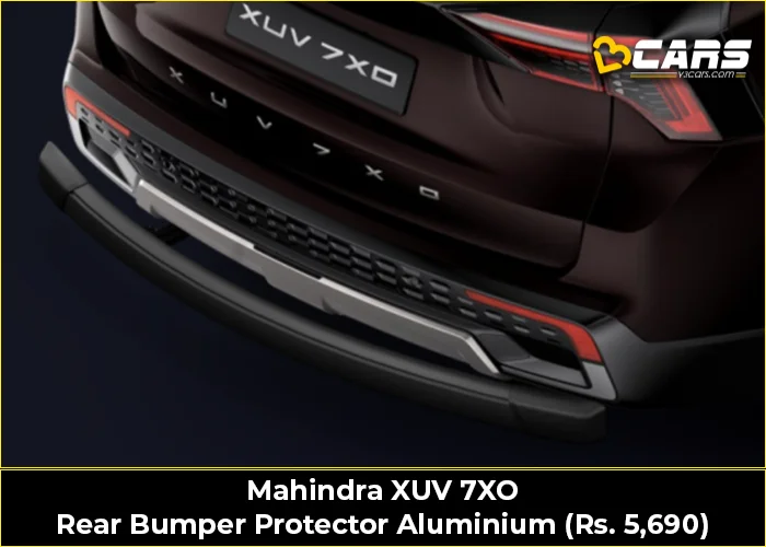 Mahindra XUV 7XO Rear Bumper Protector Aluminium (Rs. 5,690)