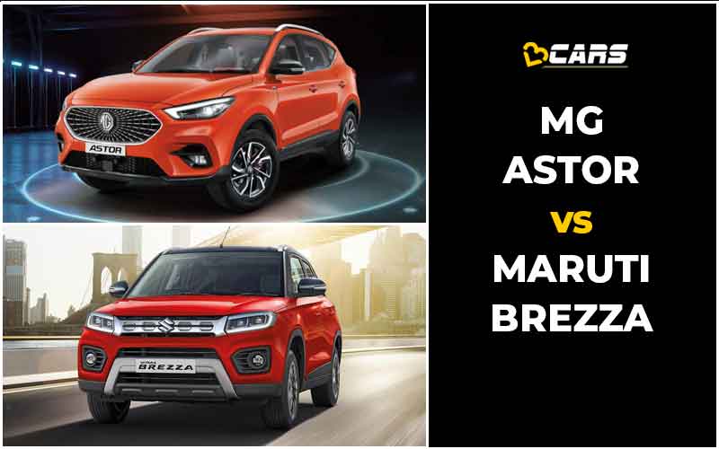 MG Astor Vs Maruti Suzuki Vitara Brezza