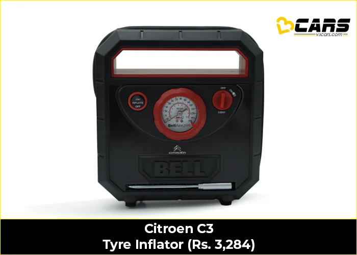 Citroen C3 Tyre Inflator (Rs. 3,284)