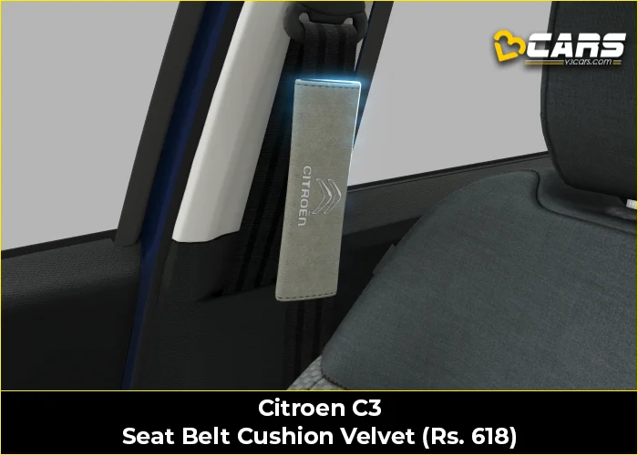Citroen C3 Seat Belt Cushion Velvet (Rs. 618)