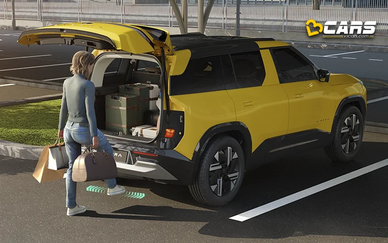 Tata Sierra Powered Tailgate With Gesture Control