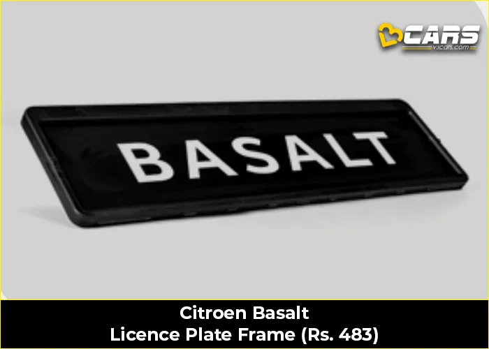 Citroen Basalt Licence Plate Frame (Rs. 483)