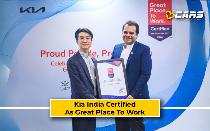 Kia India Certified As Great Place To Work
