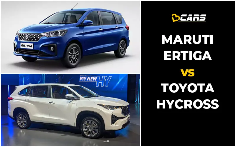 Maruti Suzuki Ertiga vs Toyota Innova Hycross