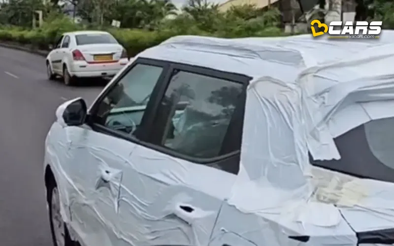 2024 mahindra xuv300 facelift spotted on test