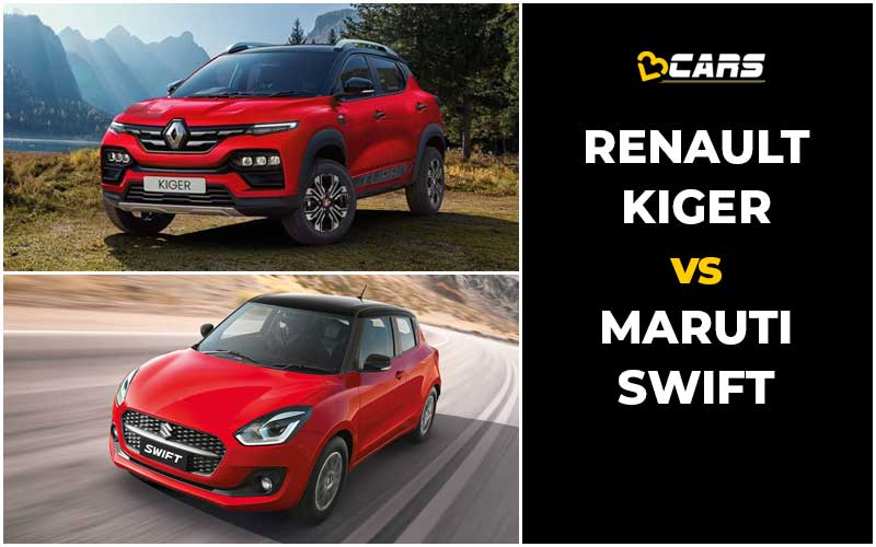 Renault Kiger Vs Maruti Suzuki Swift