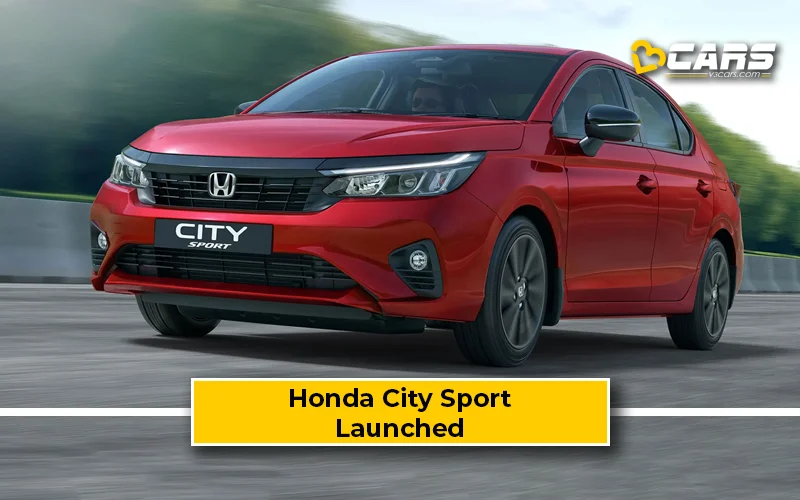 2025 Honda City Sport Launched At Rs. 14.89 Lakh – Only Available With CVT
