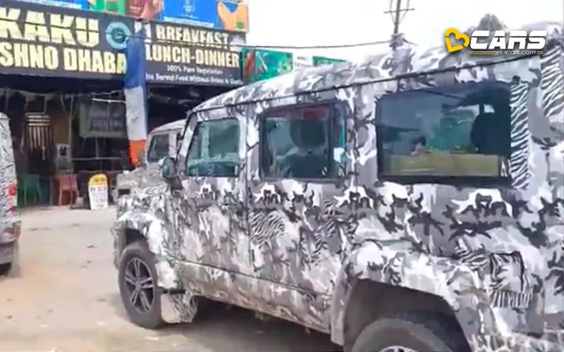 Force gurkha 5 door spied with larger touchscreen