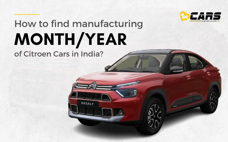 Citroen Car Manufacturing Date With VIN Number